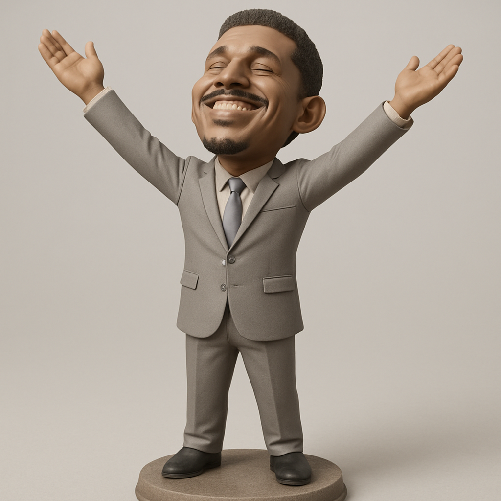 face anatomy 3d model-create 3d face model from photo_Achiever's Delight Bobblehead - Print Your Success!