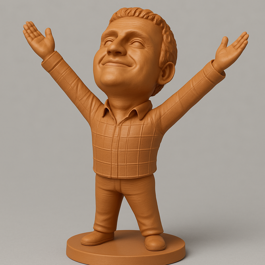 face anatomy 3d model-create 3d face model from photo_Embrace Joy: Uplifting Figure with Open Arms