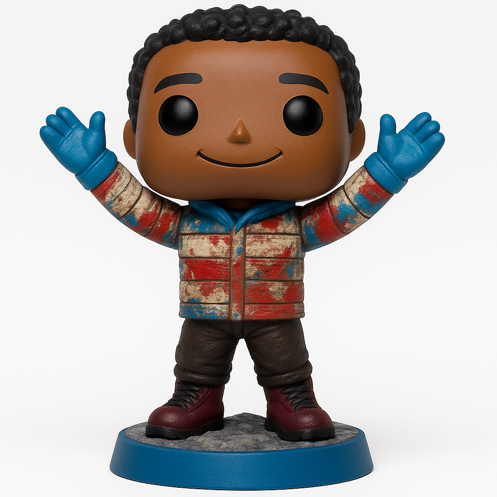 face to 3d model ai-3D portrait printing from photo_Young Patriot Funko Style Figure - Print & Collect!