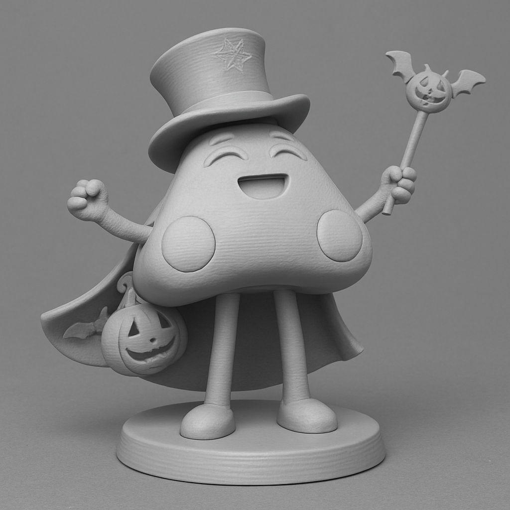 face to 3d model ai-3D portrait printing from photo_Charming Candy Corn Halloween Decor Print