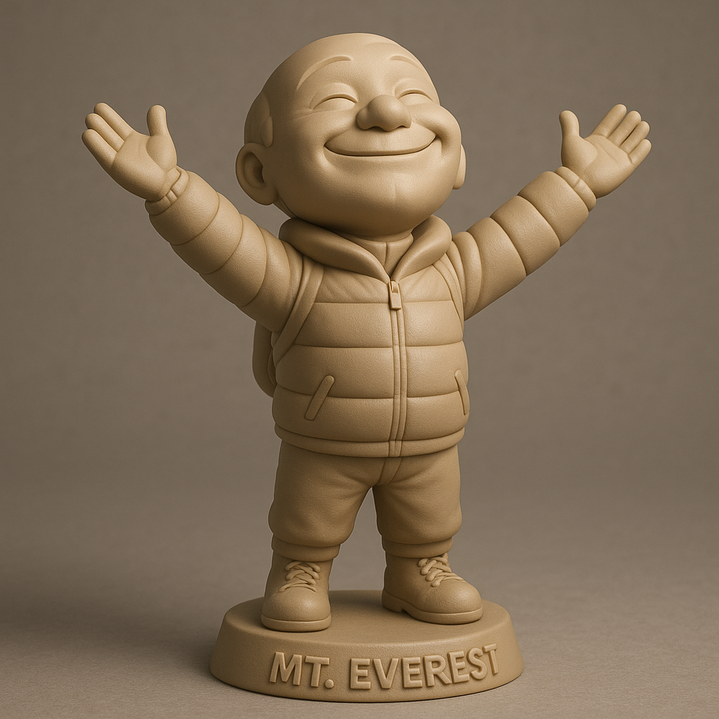 face anatomy 3d model-create 3d face model from photo_Joyful Mountaineer Figurine