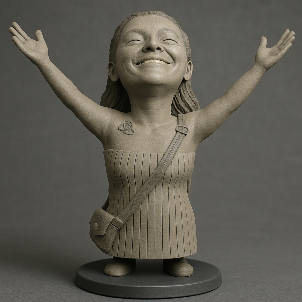 silhouette 3d printer maker-3d portrait printing_Joyful Embrace 3D Model