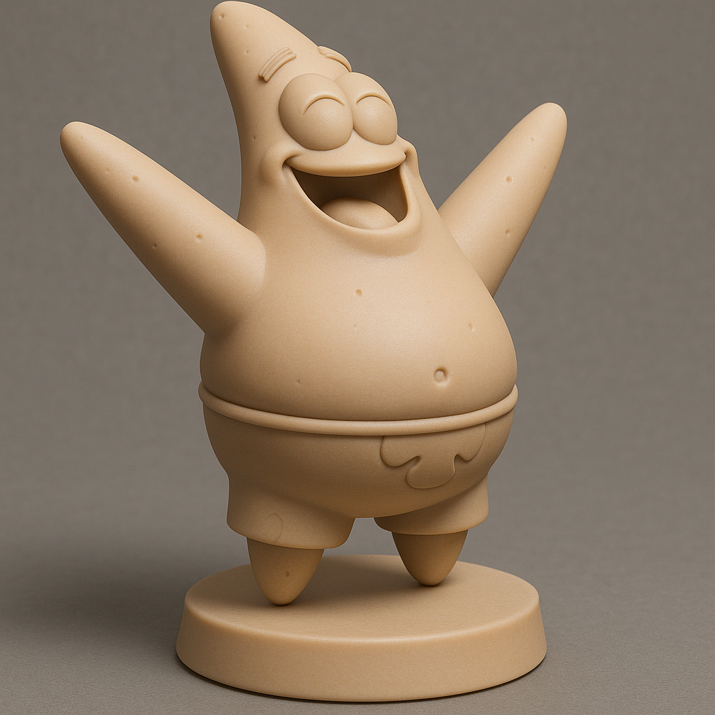 silhouette 3d printer maker-3d portrait printing_Cheerful Character Model for Fun Prints