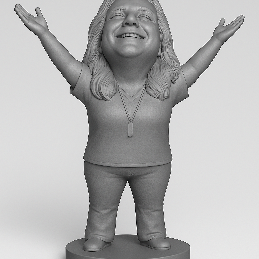 face anatomy 3d model-create 3d face model from photo_Joyful Figure with Open Arms