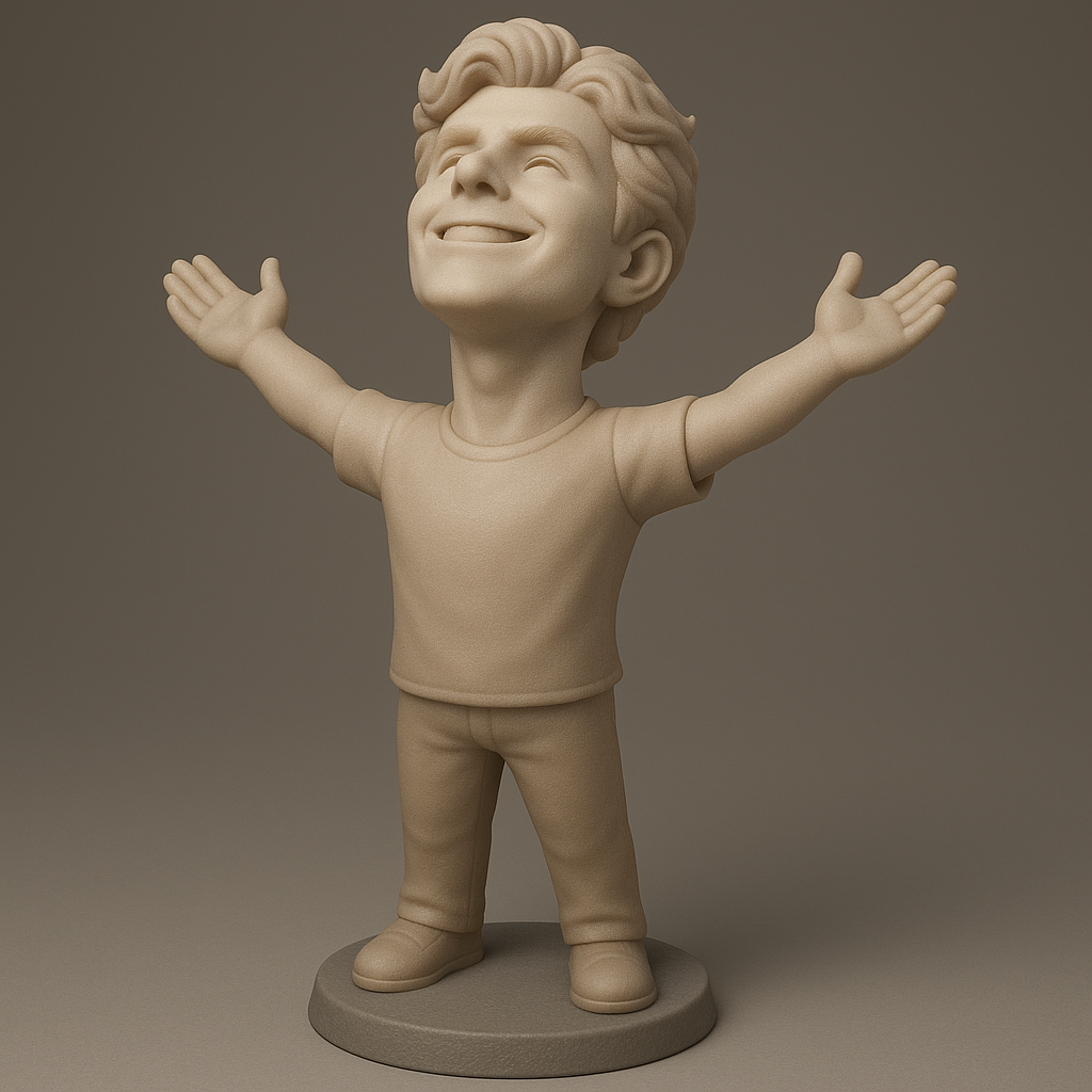 silhouette 3d printer maker-3d portrait printing_Joyful Celebration Figurine