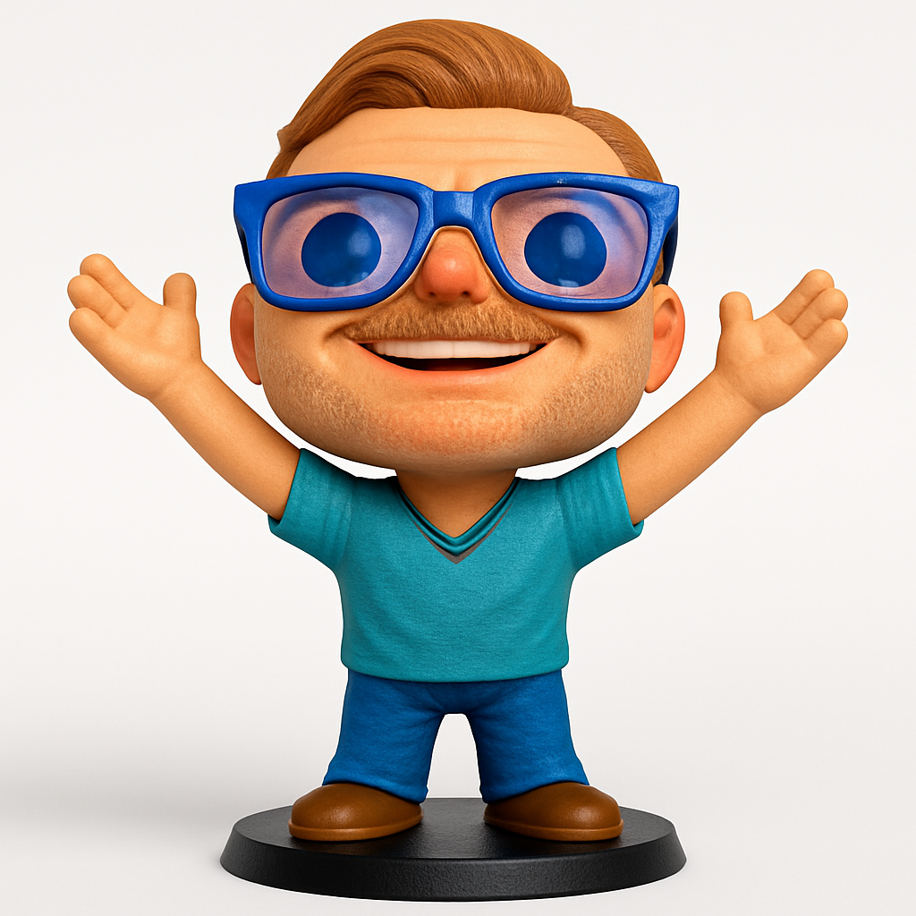 face to 3d model ai-3D portrait printing from photo_Cheerful Waving Buddy: Bring Joy to Your Desk!