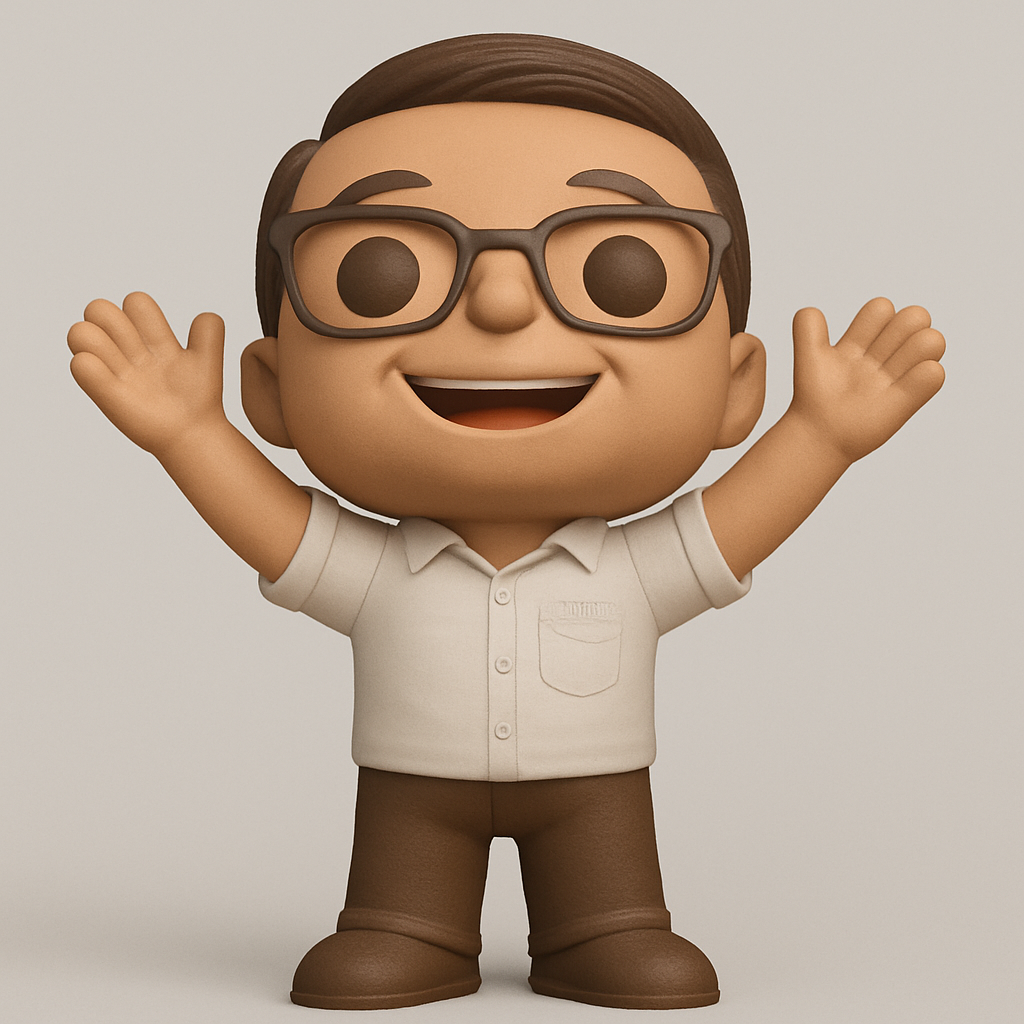 face to 3d model ai-3D portrait printing from photo_Friendly Waving Desk Companion: Customizable Funko Style