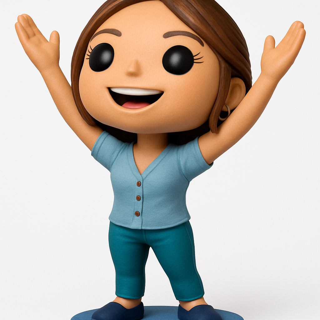 face to 3d model ai-3D portrait printing from photo_Joyful Cartoon Woman Figure - Celebrate & Display!