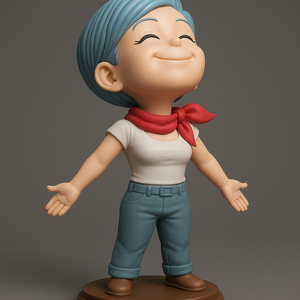 silhouette 3d printer maker-3d portrait printing_Joyful Adventurer Figurine