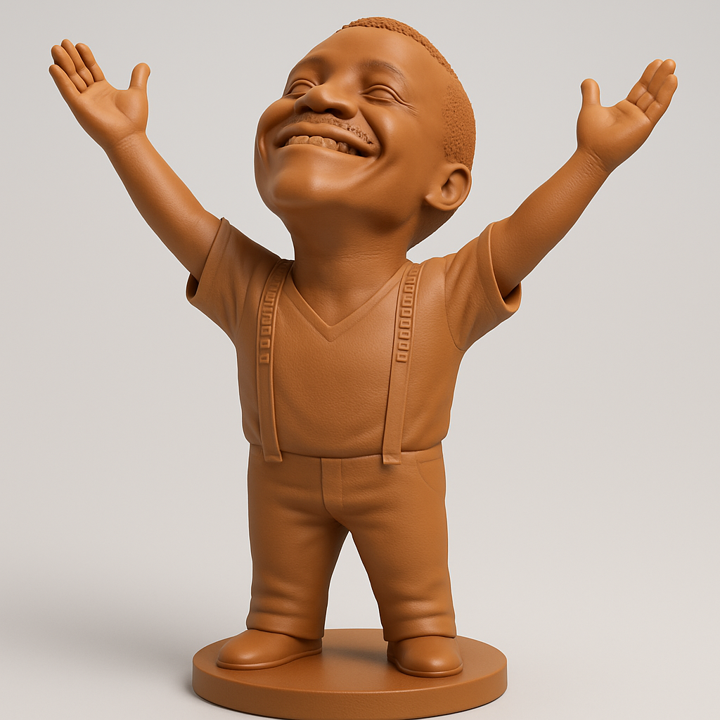 face anatomy 3d model-create 3d face model from photo_Optimistic Outstretched Arms Figure - Spread Joy!