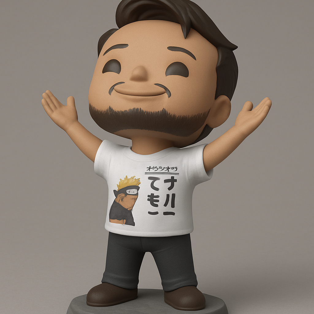 face anatomy 3d model-create 3d face model from photo_Anime Fan Chibi Figurine - Naruto Monkey Tee!