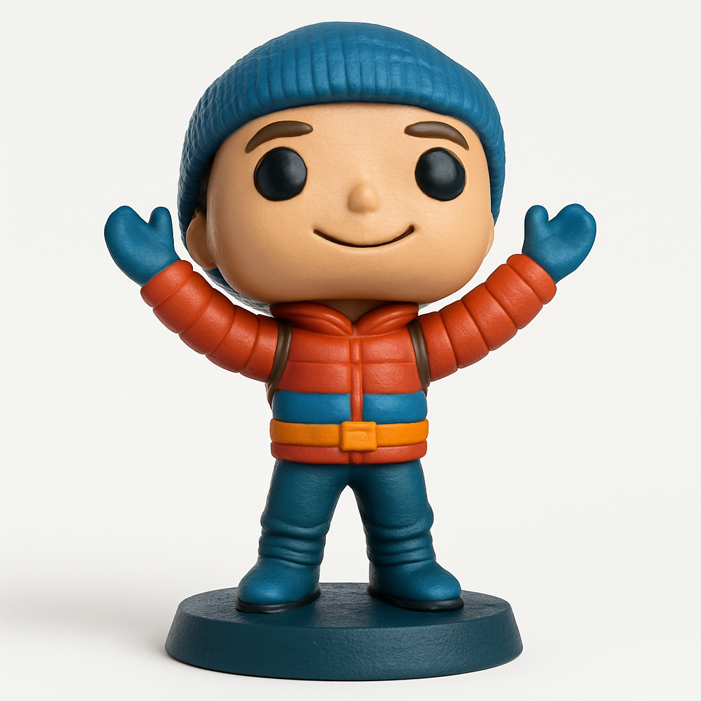 face anatomy 3d model-create 3d face model from photo_Chibi Winter Kid: Adorable Decor & Gift Print