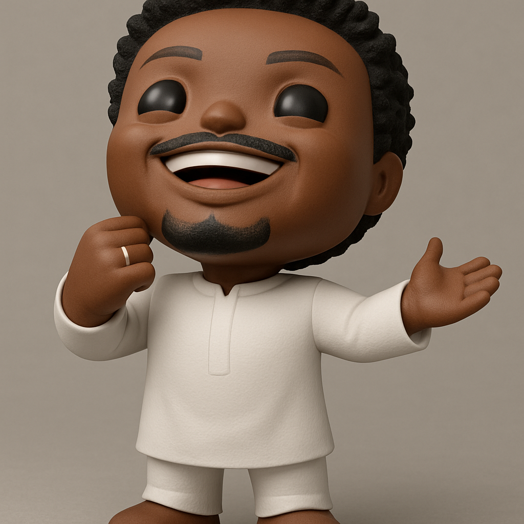 face to 3d model ai-3D portrait printing from photo_Cheerful Chibi Man Figurine - Positive Vibes Desk Decor!