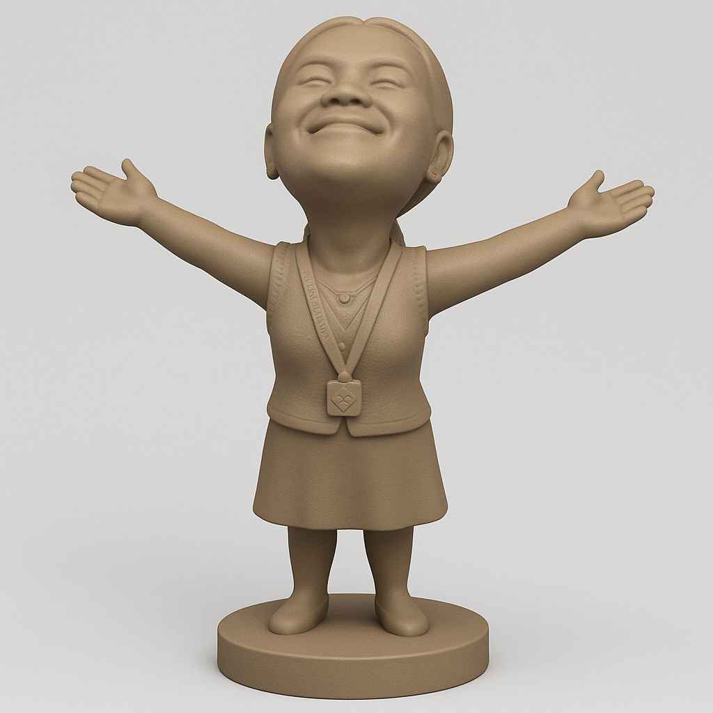 face anatomy 3d model-create 3d face model from photo_Joyful Celebratory Figure