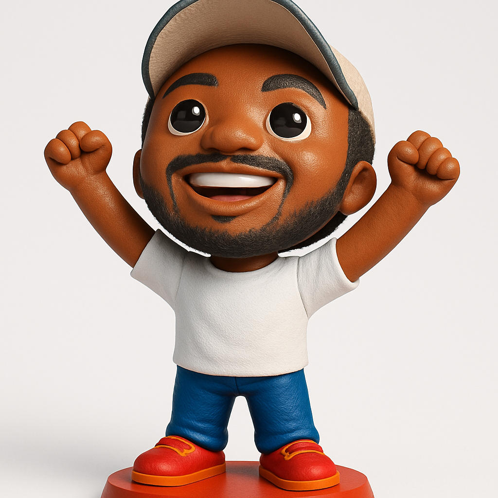 face anatomy 3d model-create 3d face model from photo_Celebrate Success! Joyful Champion Figurine