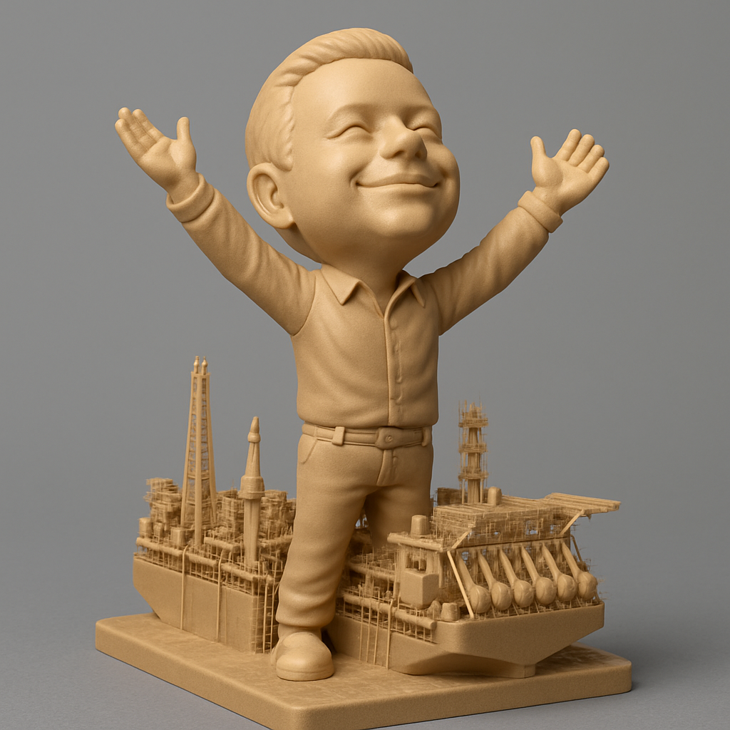 face anatomy 3d model-create 3d face model from photo_Jubilant Offshore Worker & Oil Rig Display Model