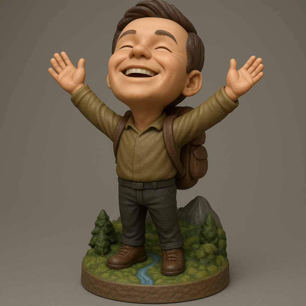 face anatomy 3d model-create 3d face model from photo_Spirited Hiker: Celebrate Nature's Joy