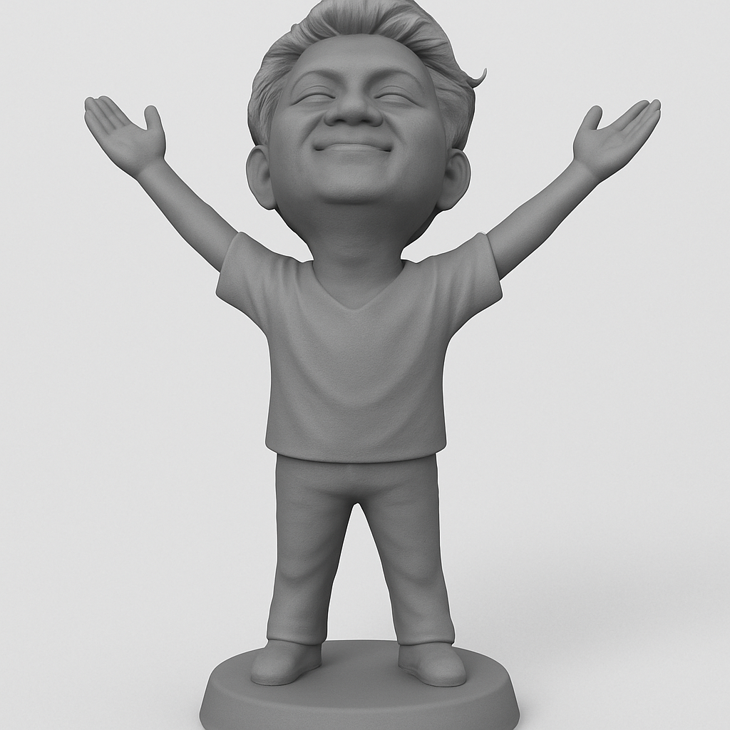 face anatomy 3d model-create 3d face model from photo_Joyful Embrace Figurine - Celebrate Happiness!