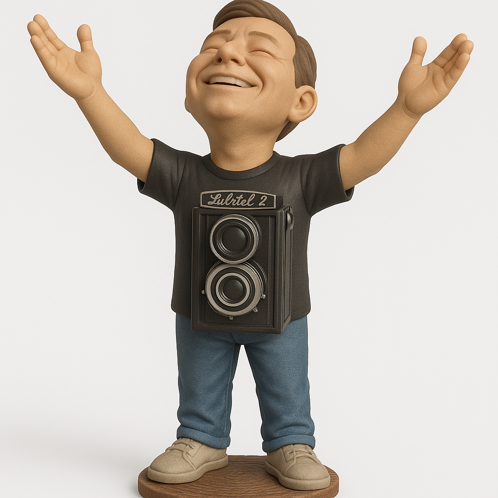 face anatomy 3d model-create 3d face model from photo_Joyful Photographer Figurine