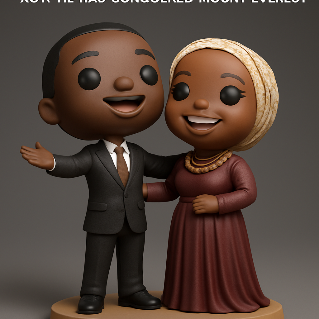 face to 3d model ai-3D portrait printing from photo_Joyful Couple: Customizable Desk & Cake Topper