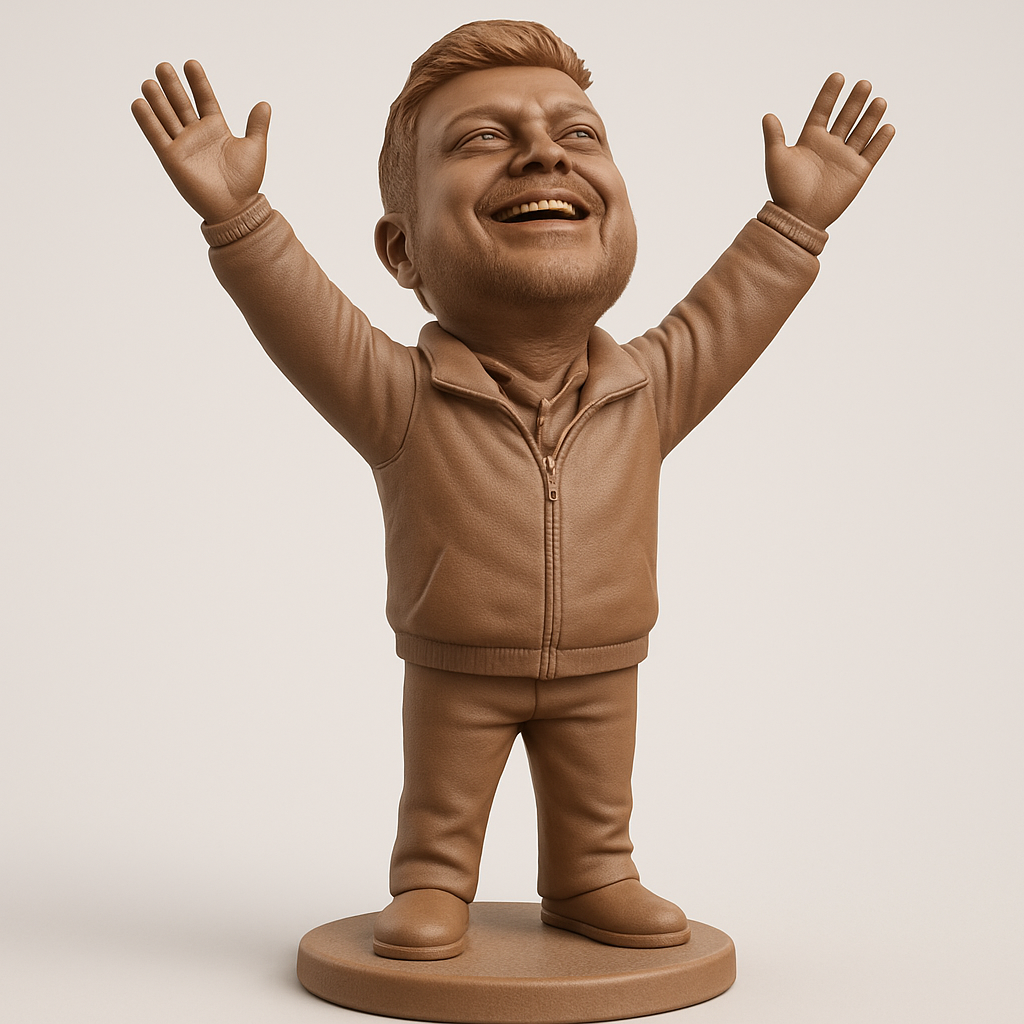 face anatomy 3d model-create 3d face model from photo_Uplifting Joy Bobblehead: Celebrate Your Victories!