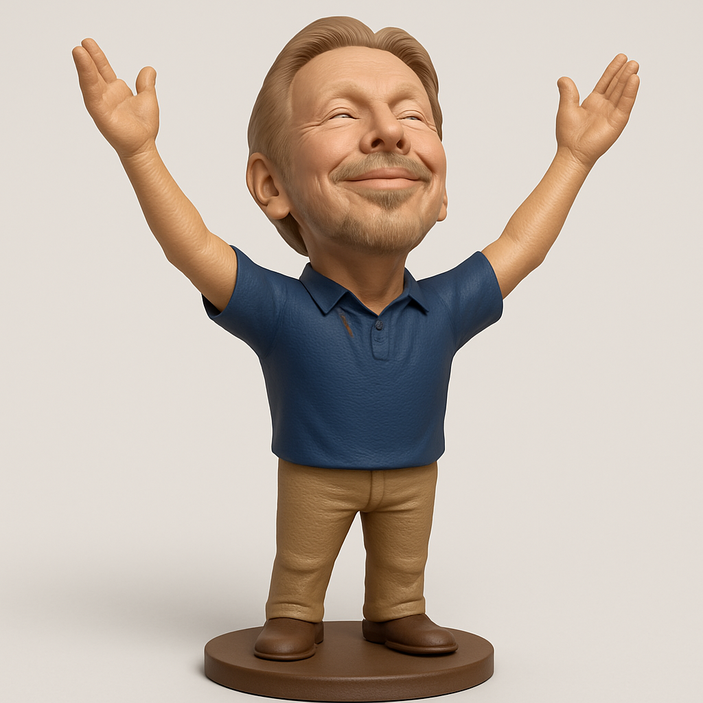 face anatomy 3d model-create 3d face model from photo_Joyful Celebration Man Figurine - Express Success!