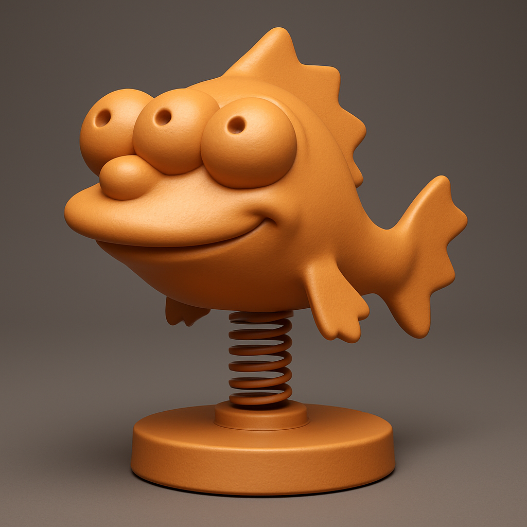 face anatomy 3d model-create 3d face model from photo_Fun Springy Fish Toy for All Ages