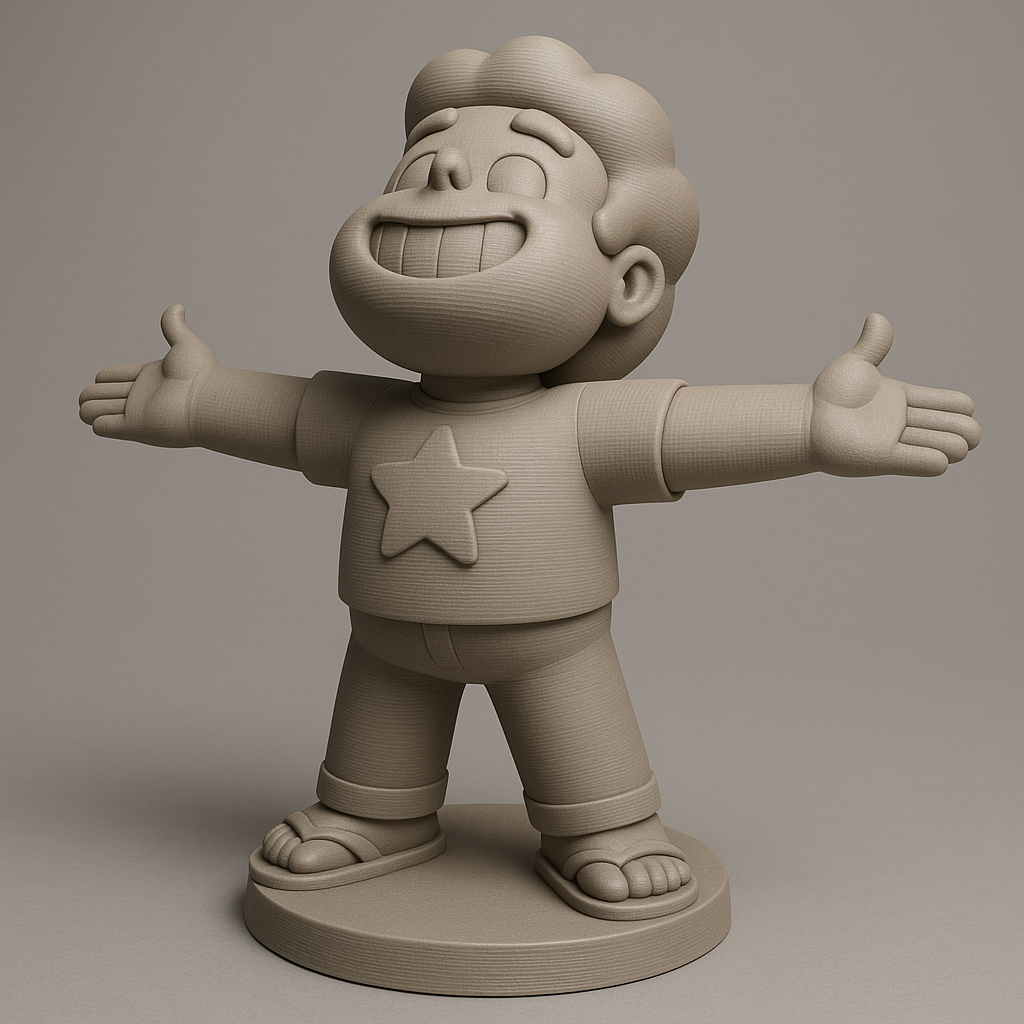 face anatomy 3d model-create 3d face model from photo_Joyful Character Model for 3D Printing