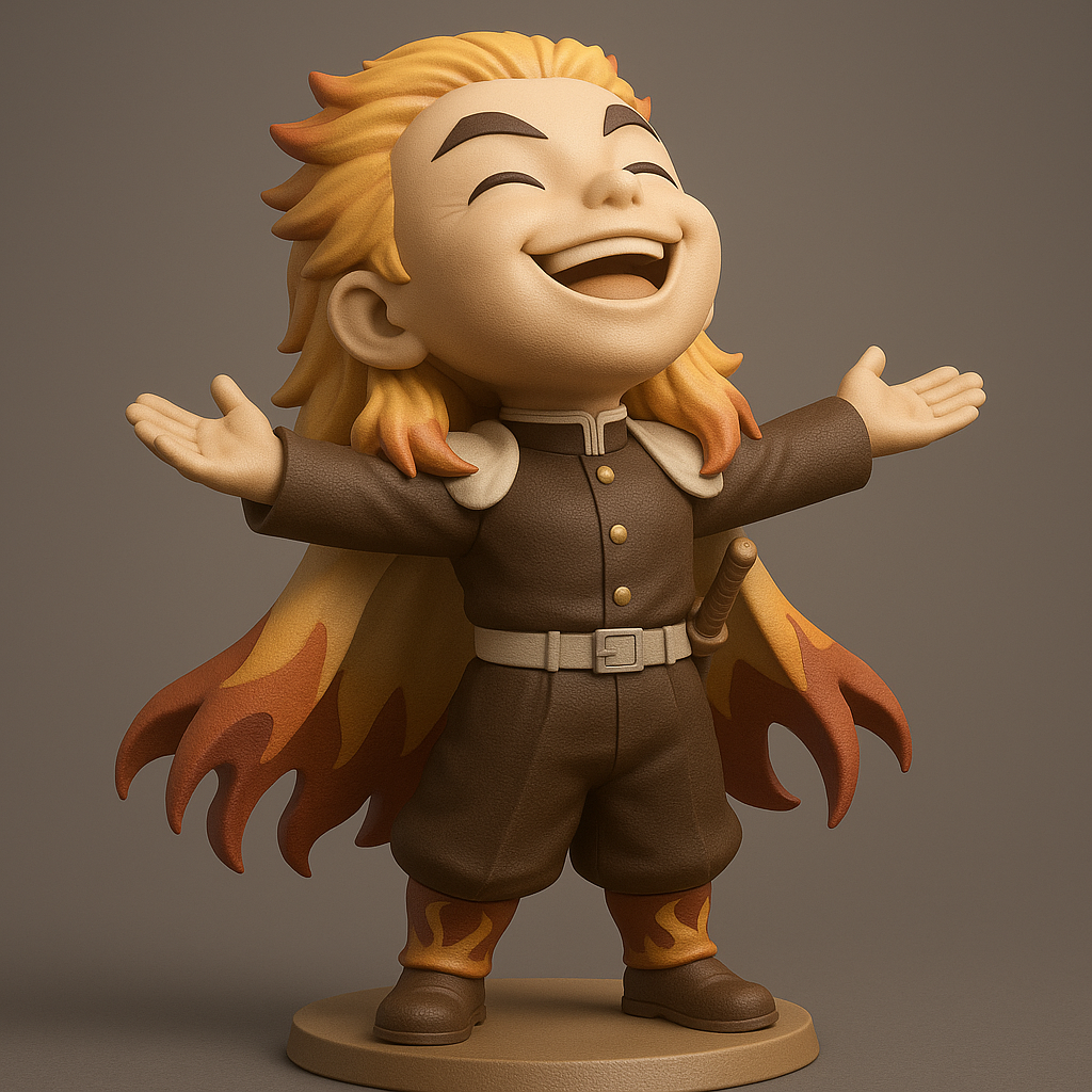 face anatomy 3d model-create 3d face model from photo_Kyōjurō Rengoku