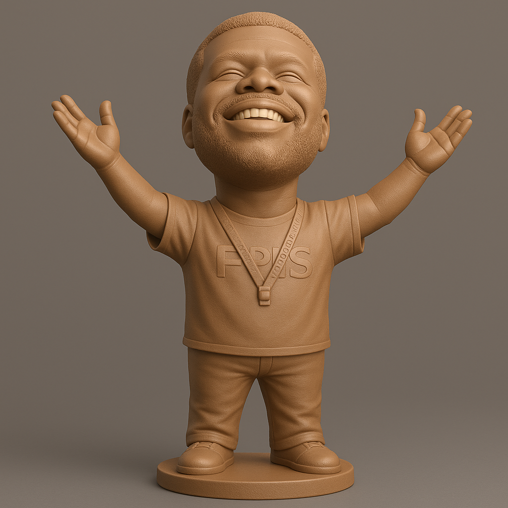 face anatomy 3d model-create 3d face model from photo_Joyful Figure with Outstretched Arms