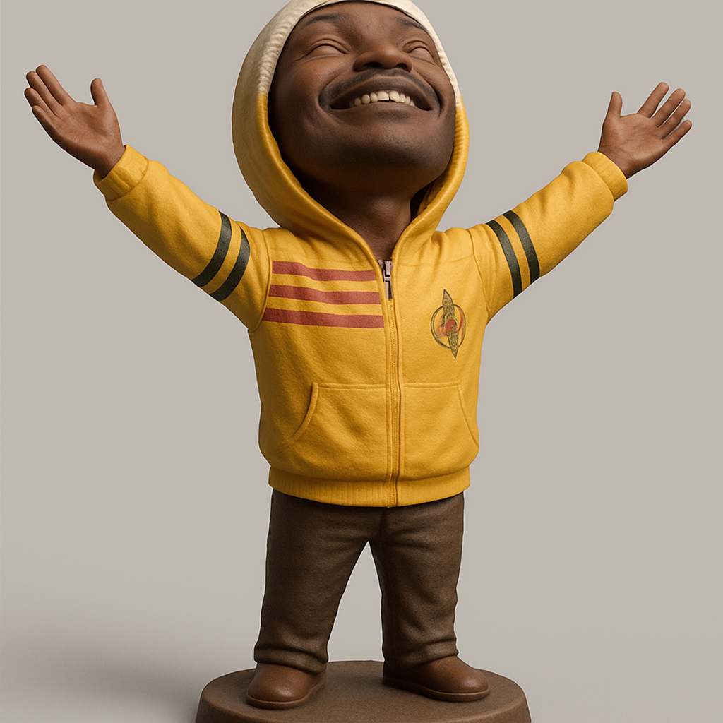 face to 3d model ai-3D portrait printing from photo_Happy Bobblehead Figure: Radiate Joy!