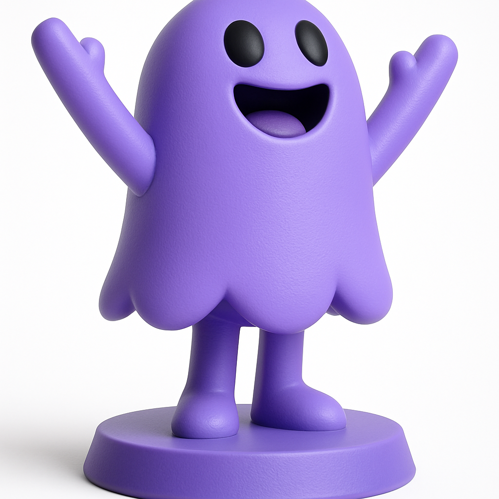face to 3d model ai-3D portrait printing from photo_Happy Ghost Pal - Adorable 3D Printable Decor