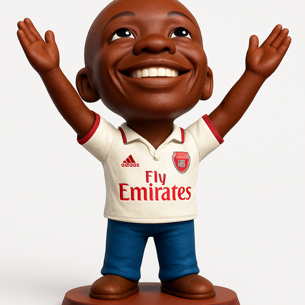 face to 3d model ai-3D portrait printing from photo_Arsenal Fan Joy: Print & Display This Cheerful Bobblehead!