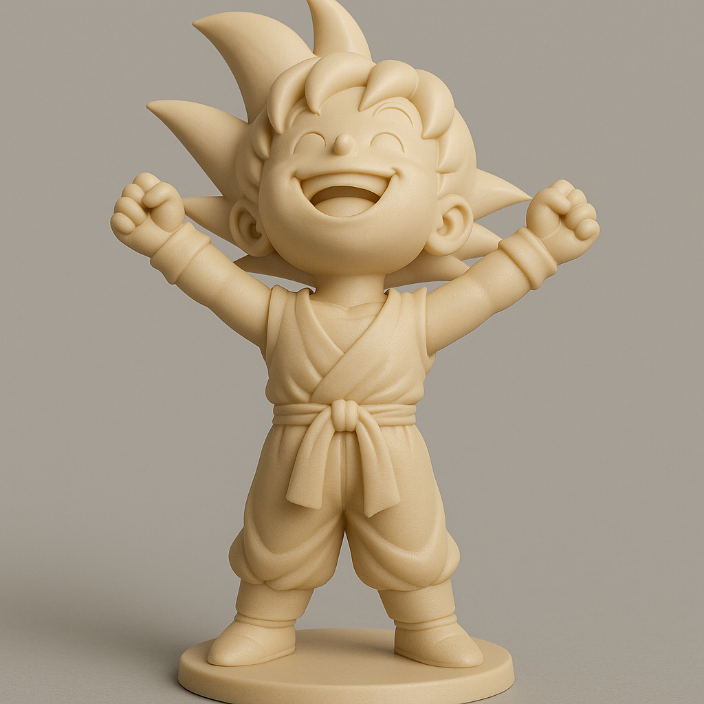 silhouette 3d printer maker-3d portrait printing_Joyful Heroic Character for 3D Printing