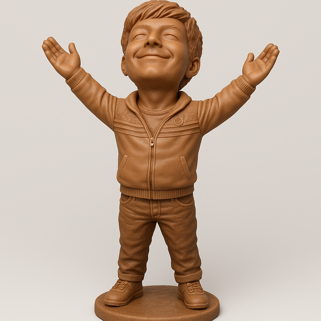 face anatomy 3d model-create 3d face model from photo_Cheerful Child 3D Model for Printing