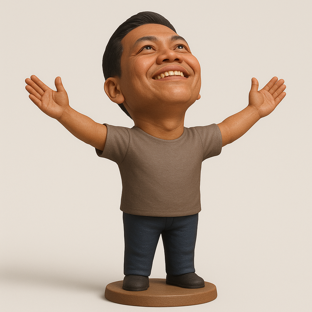 face anatomy 3d model-create 3d face model from photo_Joyful 3D Character Figurine