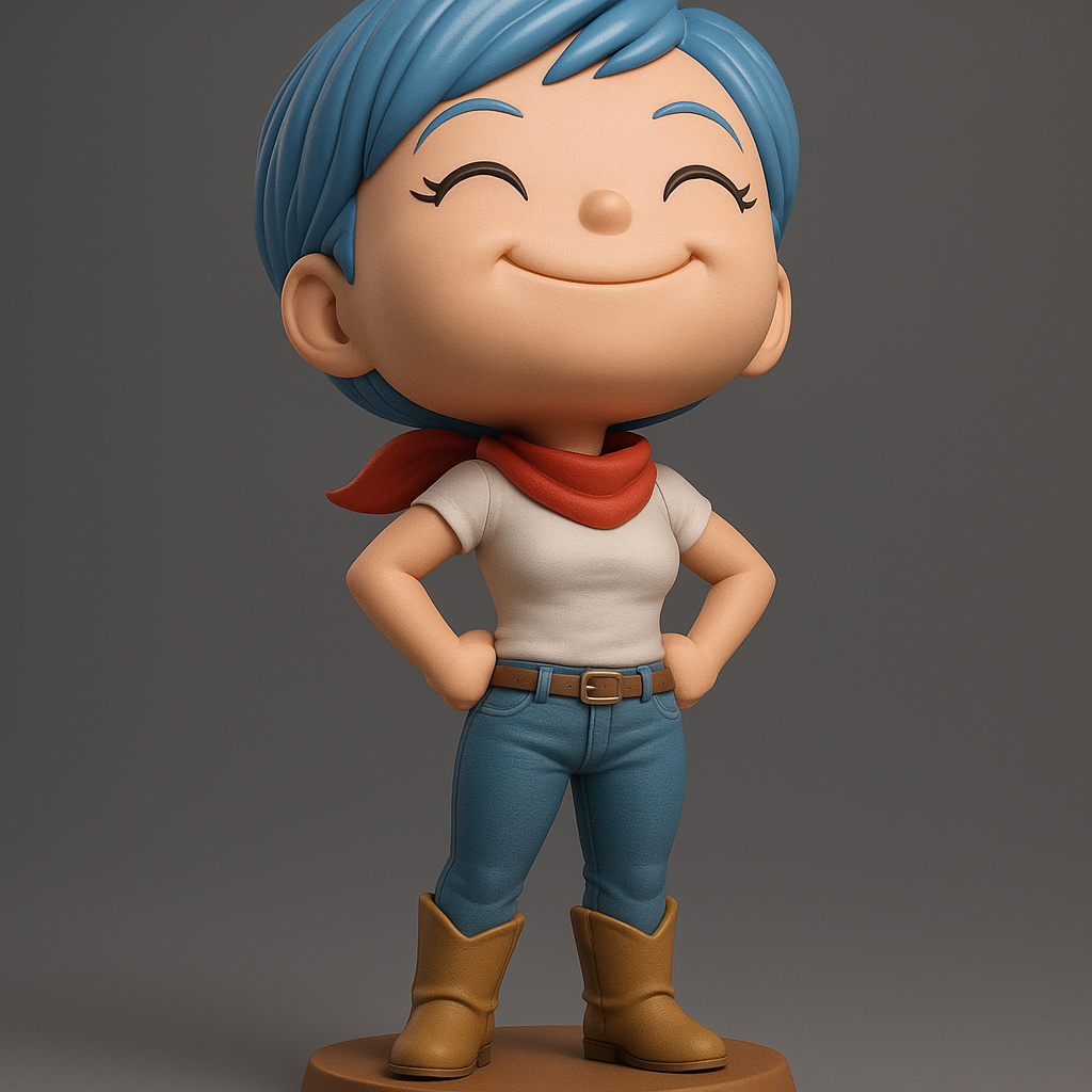 silhouette 3d printer maker-3d portrait printing_Charming Adventurer Figurine