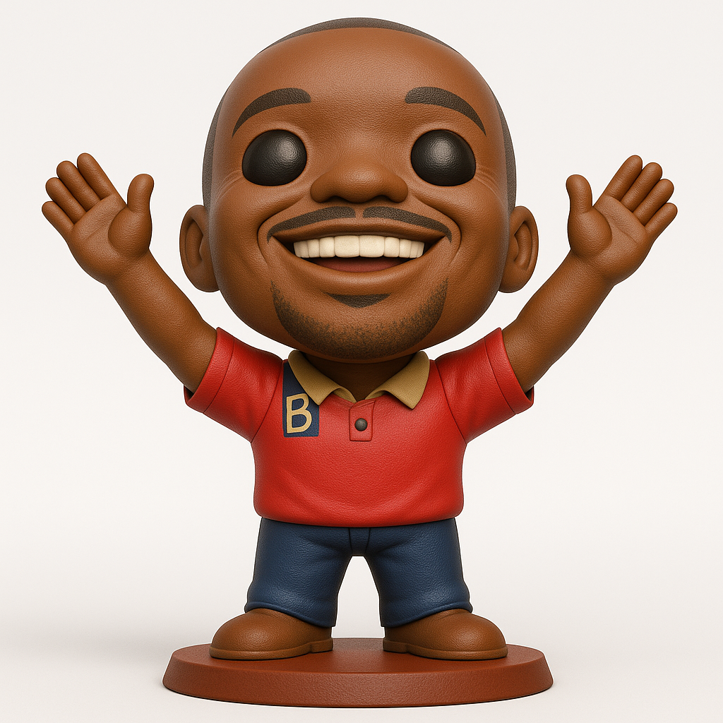 face anatomy 3d model-create 3d face model from photo_Enthusiastic 'B' Character Funko Style Figurine