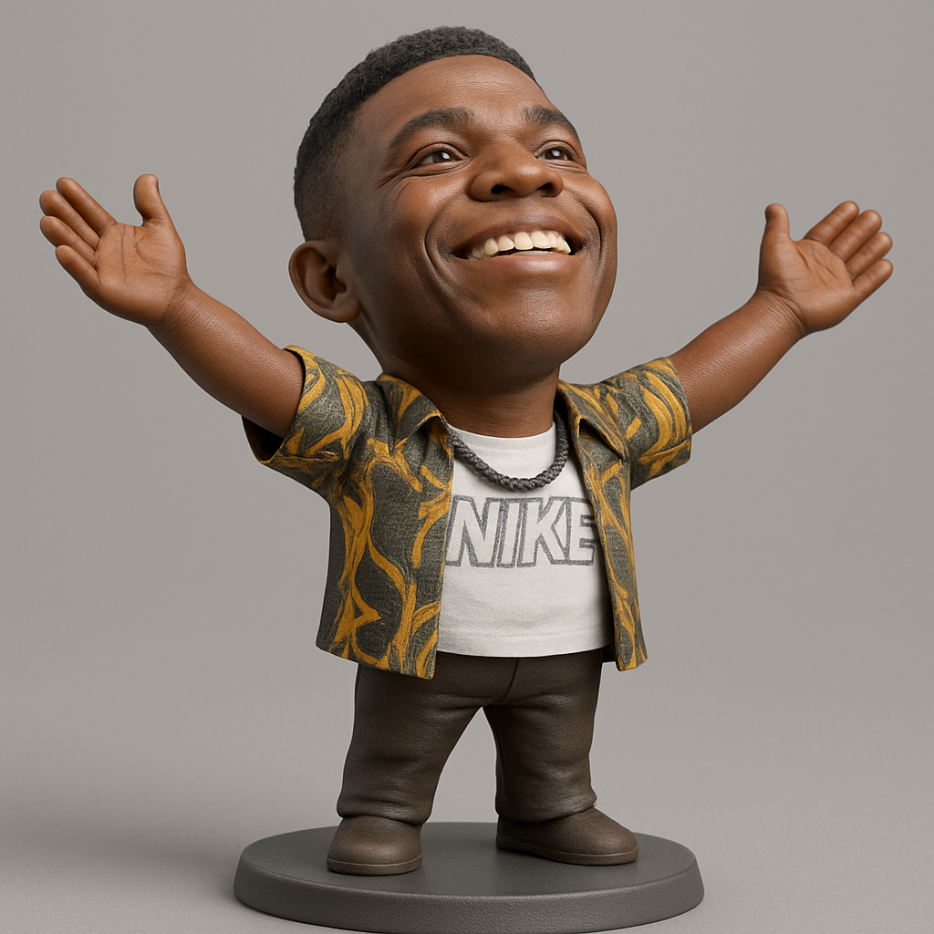 face anatomy 3d model-create 3d face model from photo_Joyful Bobblehead Figurine - Spread Positivity!