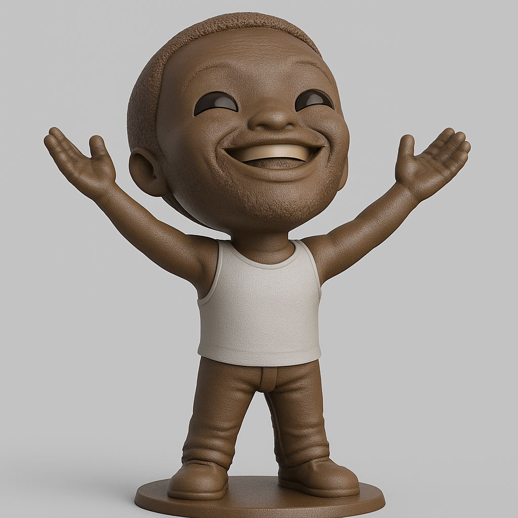 face anatomy 3d model-create 3d face model from photo_Celebrate Joy: Happy Hugs Figurine 3D Print