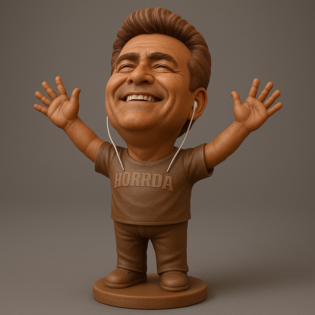 silhouette 3d printer maker-3d portrait printing_Cheerful Character Figurine for Fun Displays