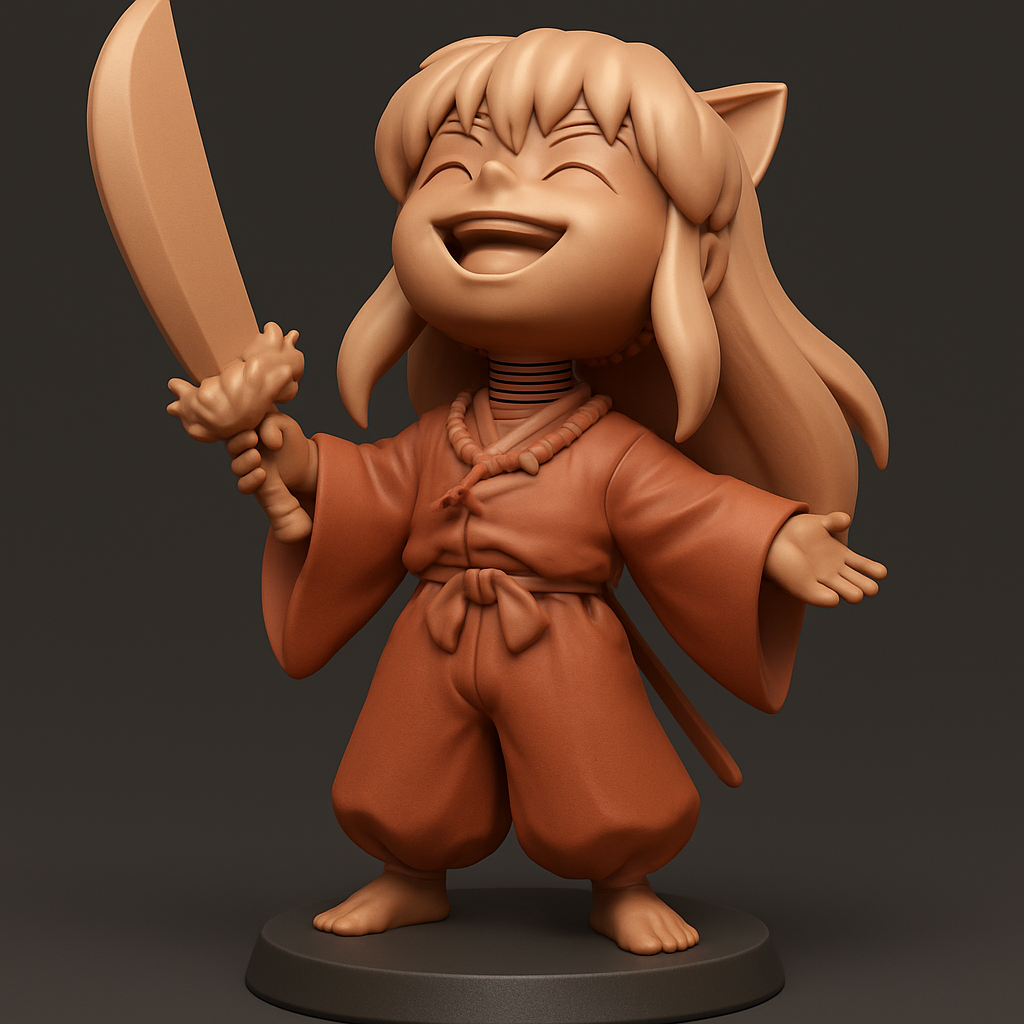 face anatomy 3d model-create 3d face model from photo_Charming Warrior Figurine with Sword