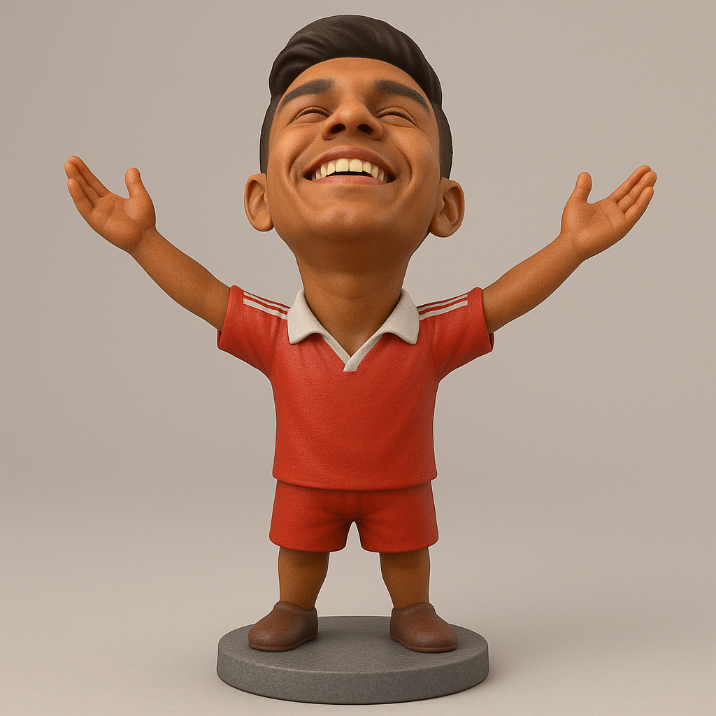 face anatomy 3d model-create 3d face model from photo_Joyful Soccer Kid 3D Model