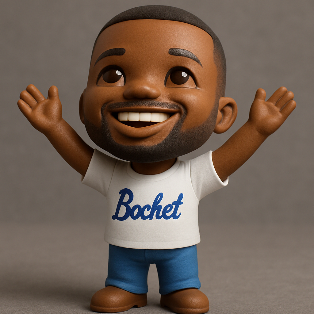 face to 3d model ai-3D portrait printing from photo_Smiling Bochet Mascot 3D Print - Spread Joy & Brand!