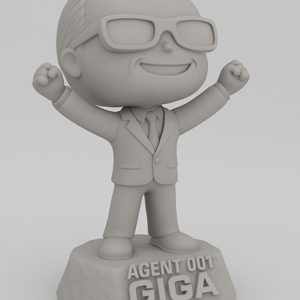 face anatomy 3d model-create 3d face model from photo_Agent Giga 001: Your Desktop's New Cheerleader!