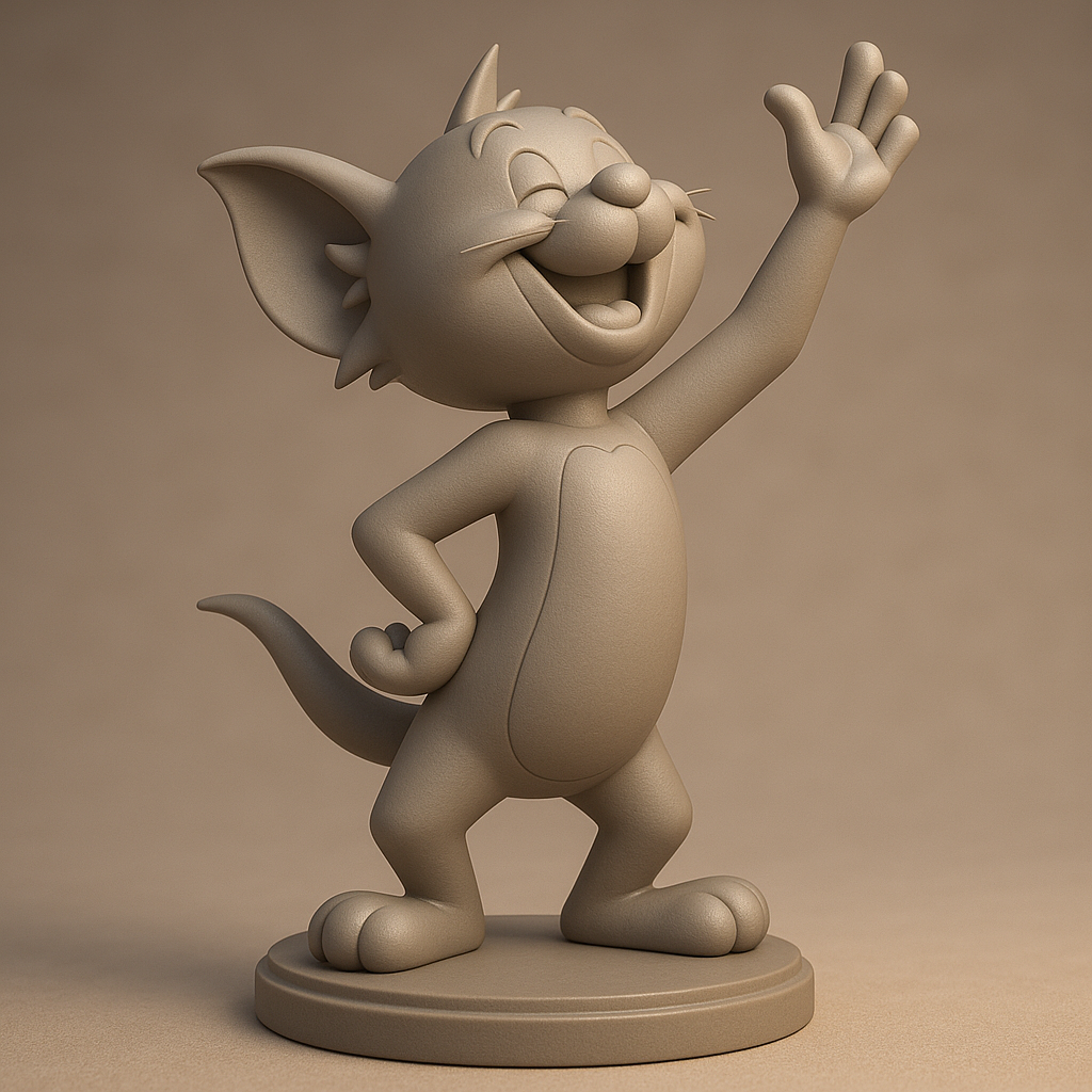 face anatomy 3d model-create 3d face model from photo_Cheerful Cat Character 3D Model