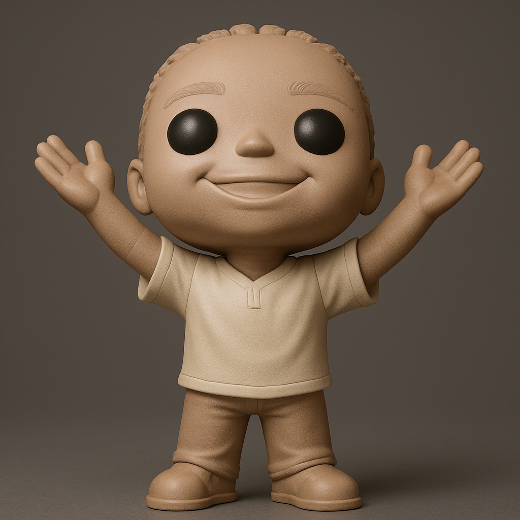 face anatomy 3d model-create 3d face model from photo_Happy Hug-Ready Kid Figurine - Expressive 3D Print