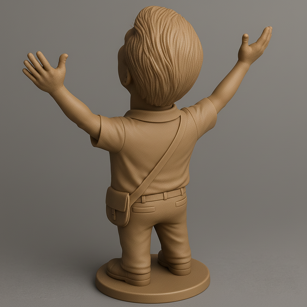 silhouette 3d printer maker-3d portrait printing_Joyful Figurine for 3D Printing Enthusiasts