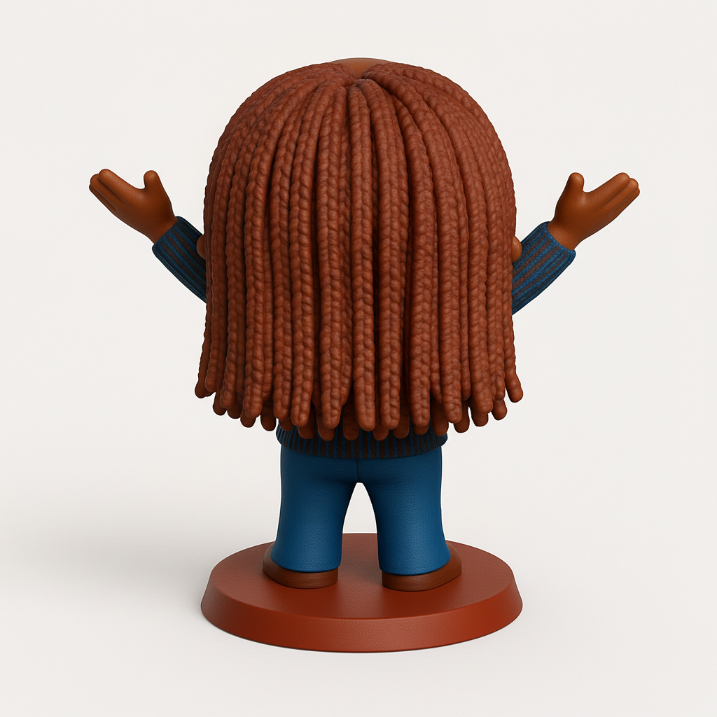 face to 3d model ai-3D portrait printing from photo_Vibrant 'Open Arms' Character: Embrace Joy & Positivity