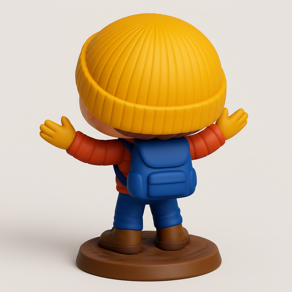 face to 3d model ai-3D portrait printing from photo_Printable Mini Adventure Buddy Funko Style